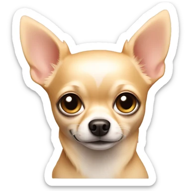 Blonde Chihuahua dog  sticker