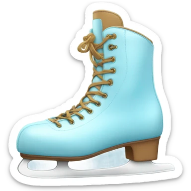 Light blue ice skating boots sticker