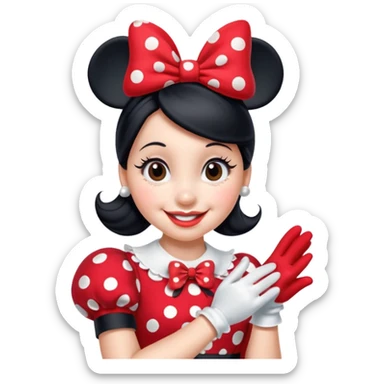 minnie mouse emoji sticker