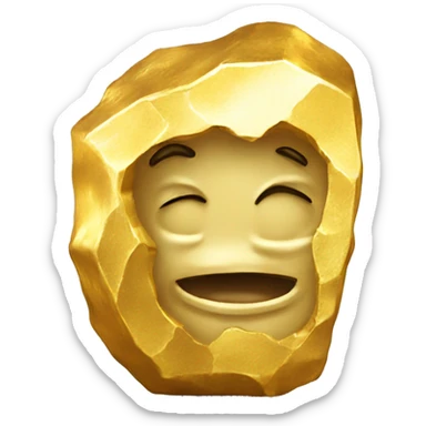 Gold nugget sticker