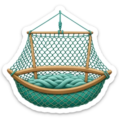 fishing net sticker