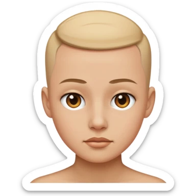 cabelo tipo rapado dos lados sticker