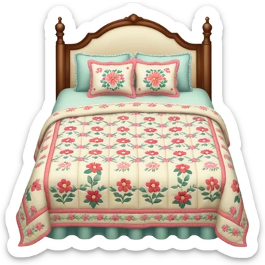 vintage aesthetic bed sticker