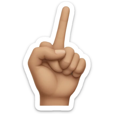 hand two fingers sticker