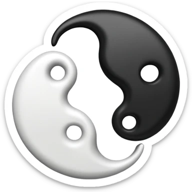 yin yang symbol sticker