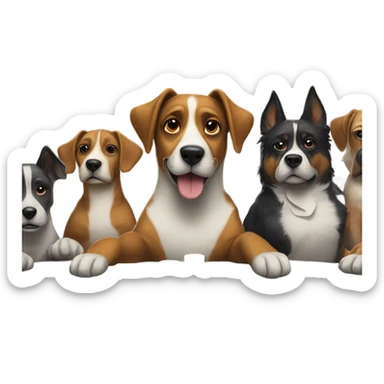 Dog playing poker sticker