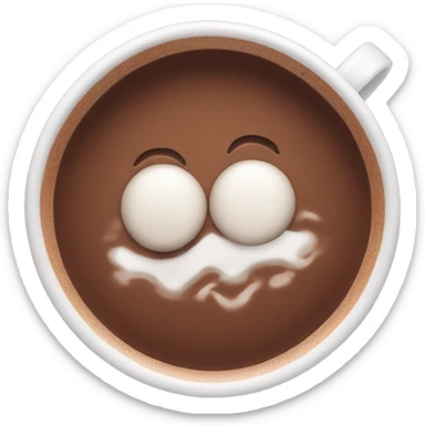 hot chocolate sticker