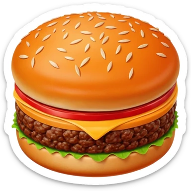 beef patty, raw, round, vivid red, dense compact, visible strands, domed top, clean edges, moist fresh, no garnish, herbs, plate, or extras, soft lighting, emoji scale sticker