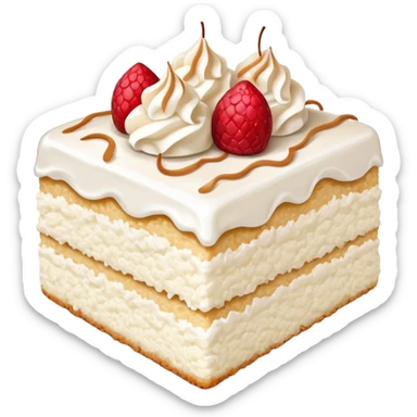 tres leche cake coconut topping no strawberry sticker