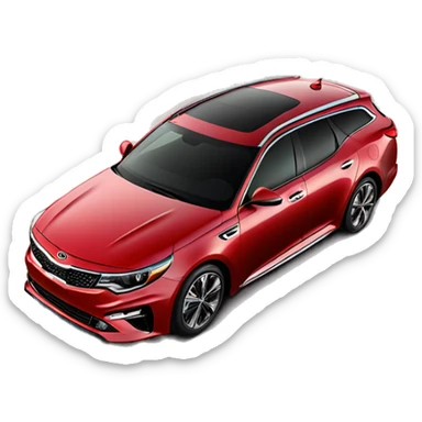 red kia optima 2019 combi sticker