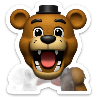 Freddy Fazbear animatronic sticker