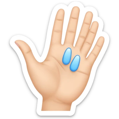 Minimal emoji of a hand lifting facial skin upward, clear skin-tightening gesture, gentle upward motion, natural wellness style, simple and readable icon, no beauty or cosmetic clinic references sticker