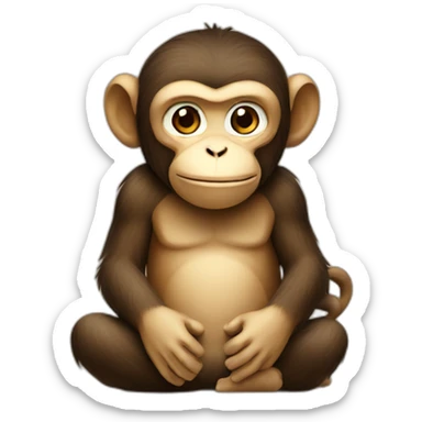 A Monkey Sitting on Japan sticker