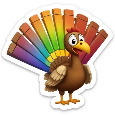 xylophone turkey sticker