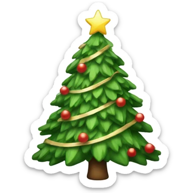 Christmas tree sticker