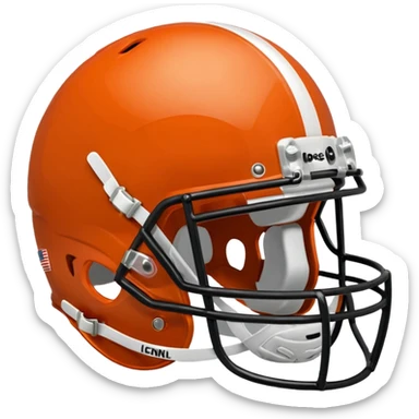 college football burnt orange  helmet sticker