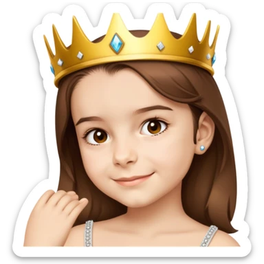 Wearing a crown sticker