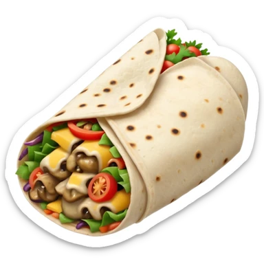 Mushroom Veg Burrito sticker