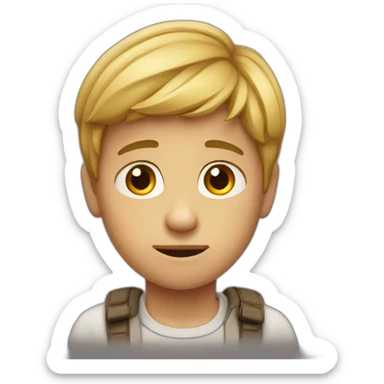 boy incomprehensible sticker