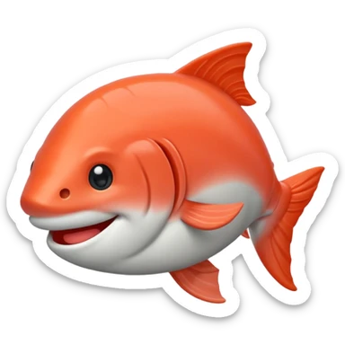 Un emogi tipo asi🤪 de color salmon con este lqcito🎀 en la cabeza sticker