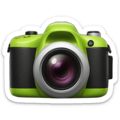 Camera with shrek + flash sticker