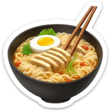 Best Ramen bowl with chopsticks  sticker