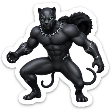 A Black panther sticker