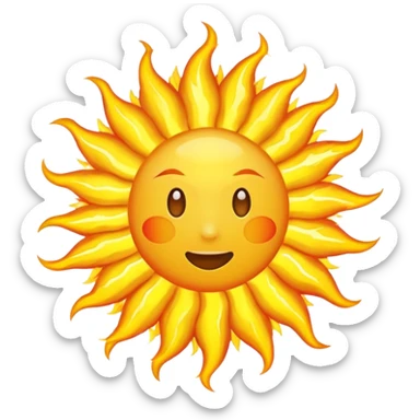 from earth point of view sun blowing  sticker