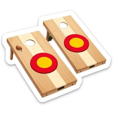 Cornhole emoji sticker