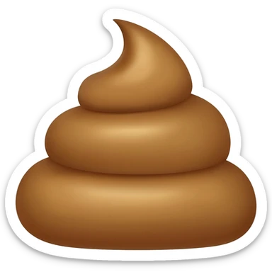 baby poop emoji sticker