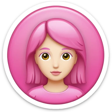 virgo symbol pink sticker