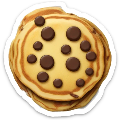 Chocolate chip pancakes sticker