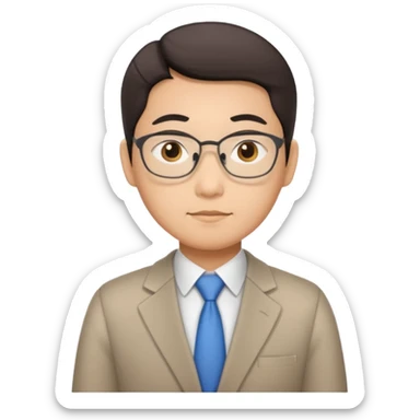 Asian accountant sticker