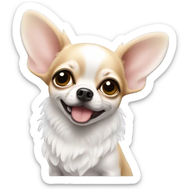 Angel wings chihuahua sticker