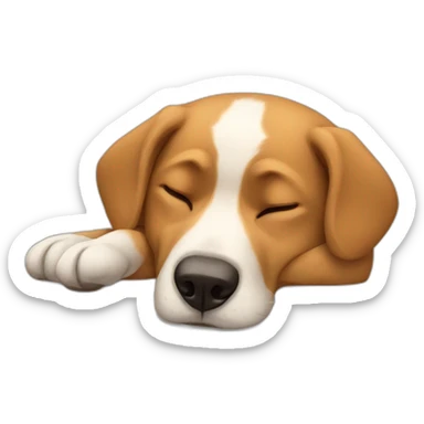 Dormir chien sticker