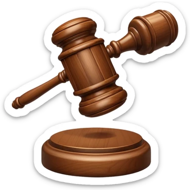 judges gavel sticker