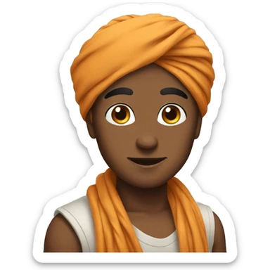 Turban boy sticker