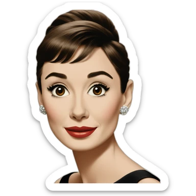 audrey-hepburn sticker