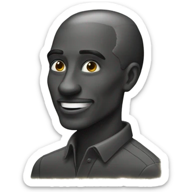 a black moleskine notebook sticker