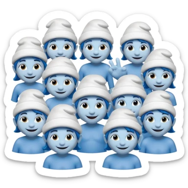 Smurf community ti fun sticker