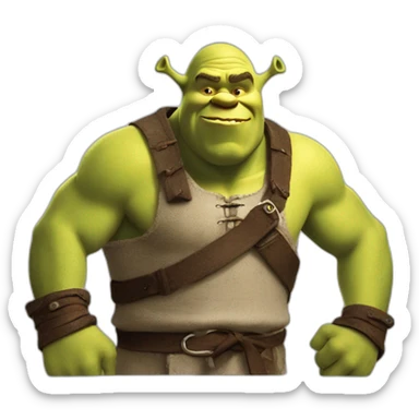 Mdrrrr le Shrek qui fait caca ça va ?? sticker