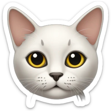 fold-eared black kat sticker