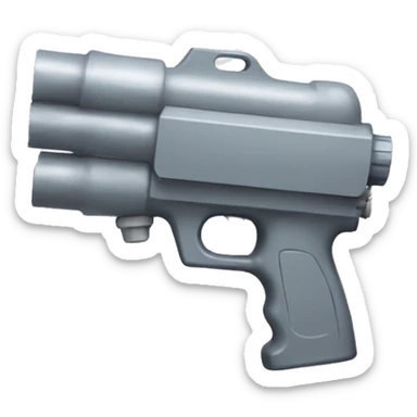 grey water gun sticker