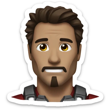 Iron Man but wolwerine version sticker