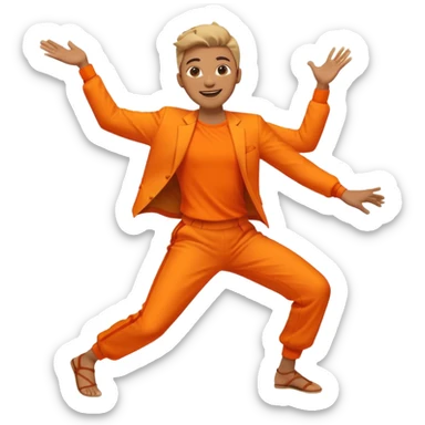 create a person emoji of Barcavibe is the superpower name Brings energy, momentum, and structure more fun and dancing sticker