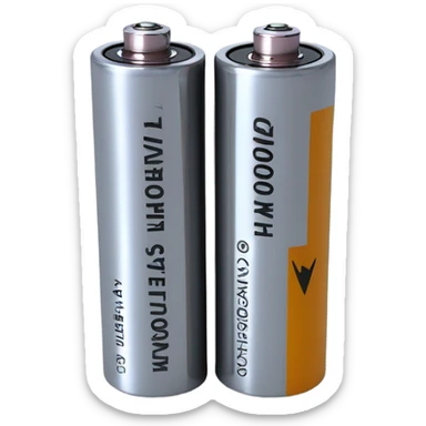 AA battery sticker
