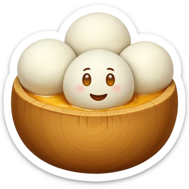 Mozzarella cheese balls sticker