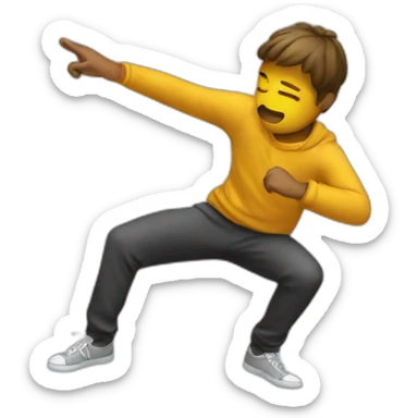 Dab dab sticker