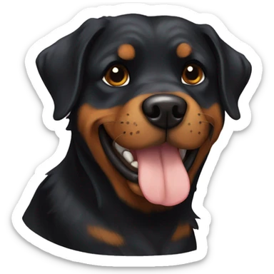 Rottweiler and spoodle sticker