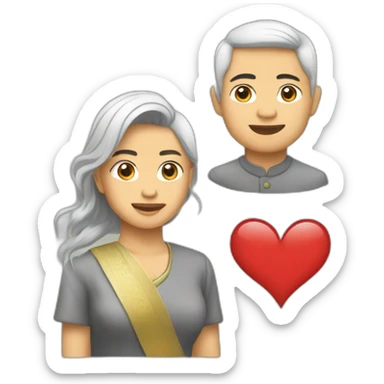 Aung Kyaw Paing is in love sticker